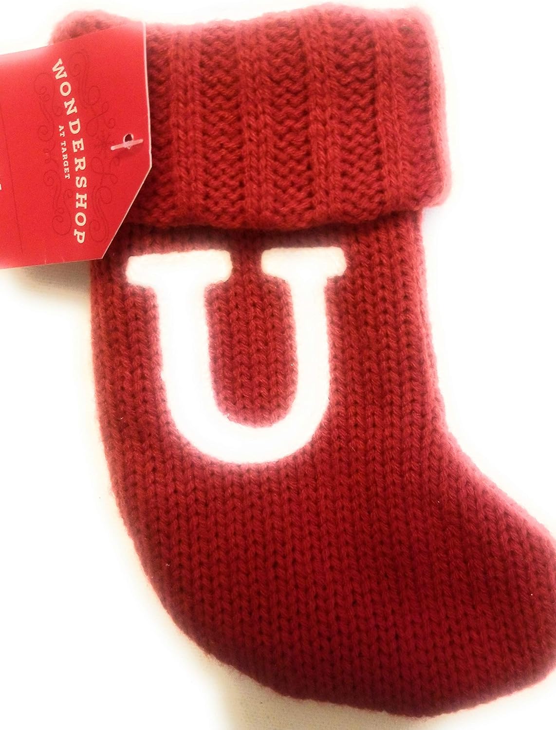 33556 - Bright Red Mini Stocking with Initial U |Pod 2-53|