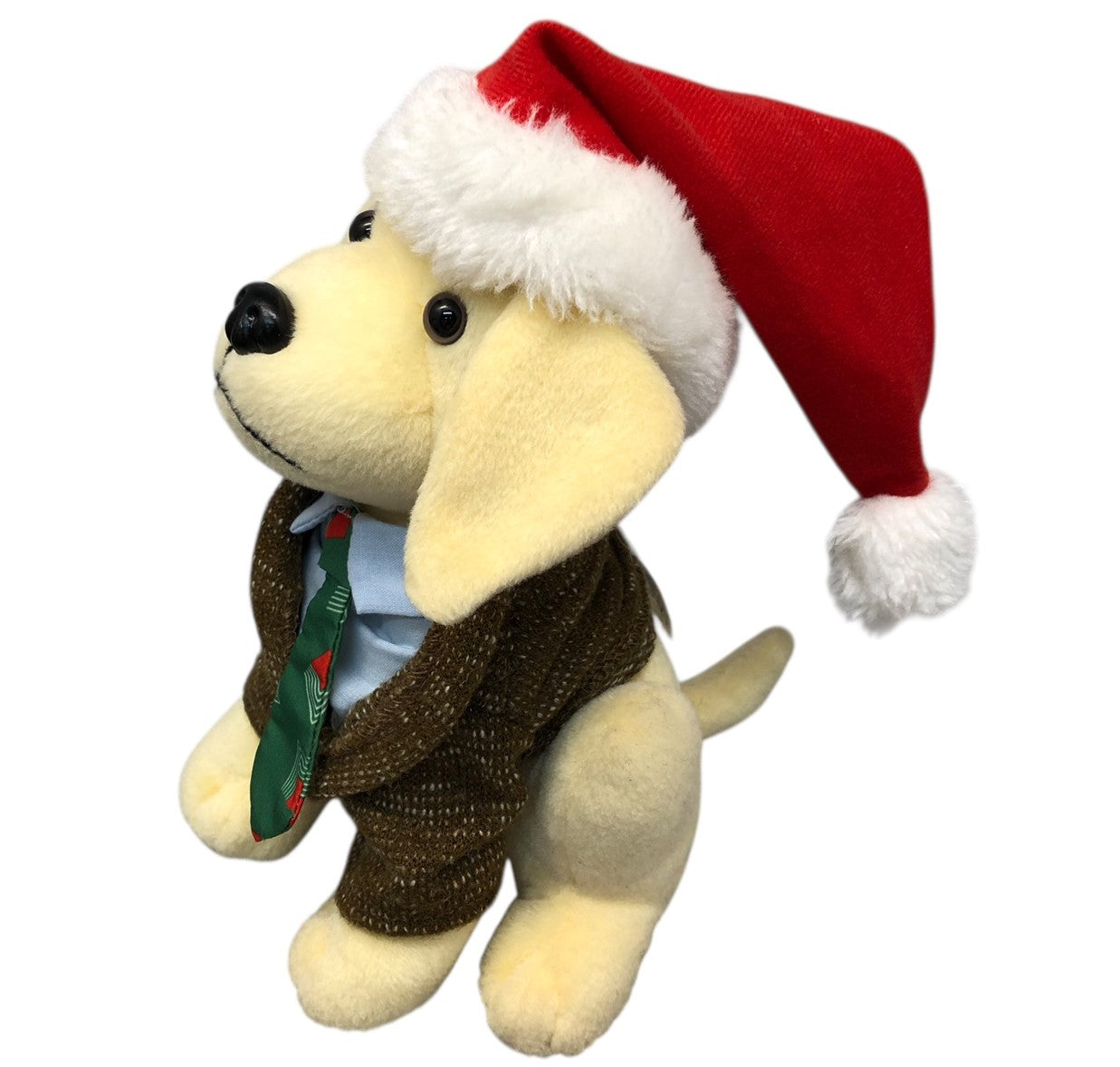 33911 - RAISING CANE CLARK GRISWOLD PLUSH SANTA DOG