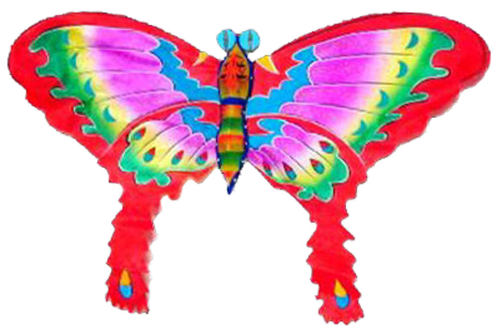 3406 - Kite Butterfly Red 3D - |I-3|