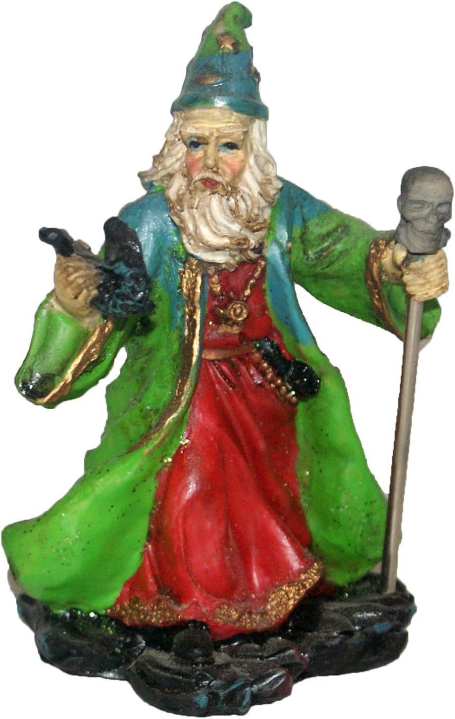 3439 - 4" Green Wizard - Skull Staff - |1.11|