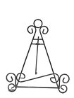 34761 - 9 Brown Wire Easel Three Hoop 1 - |1-15|