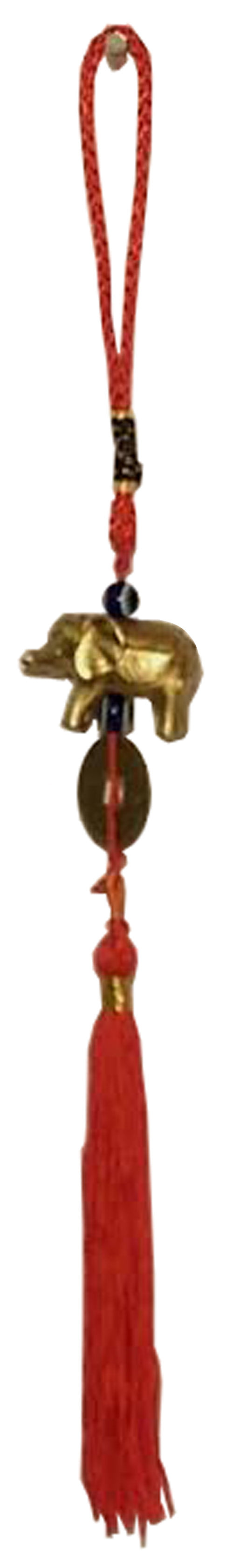3558 - Gold Elephant Lucky Charm - |Clear-11|