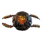 36106 - Black Phoenix Cord Bracelet - |Clear-192|