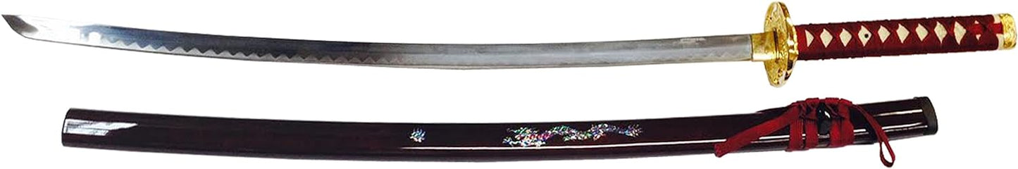 3626 - Sword 38" Dragon Inlay Long - |210|