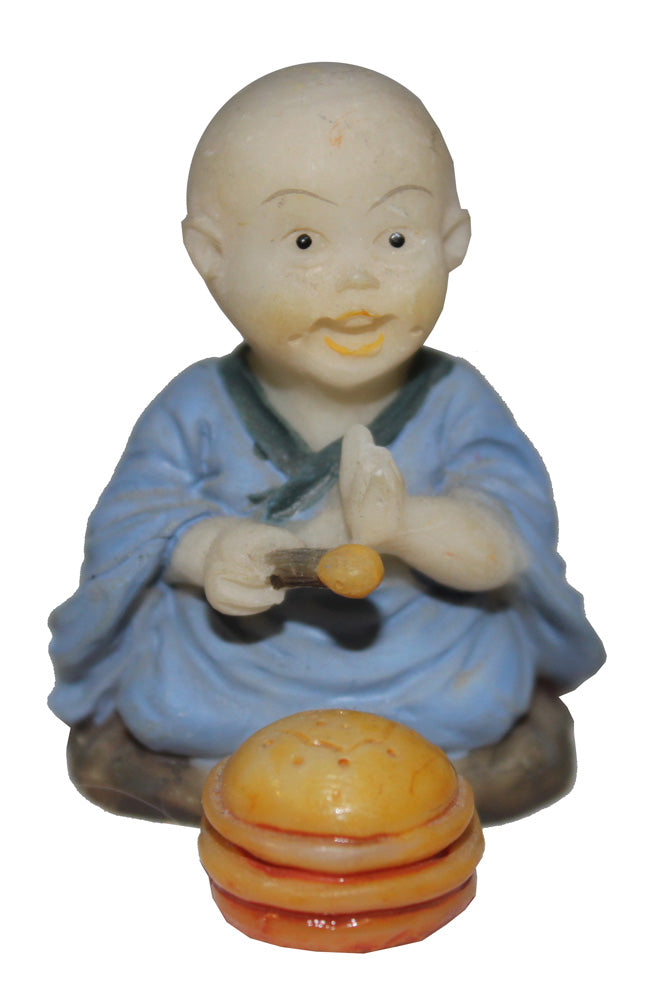3638 - 2" Blue Buddha Boy - Drum - |Bu-7|