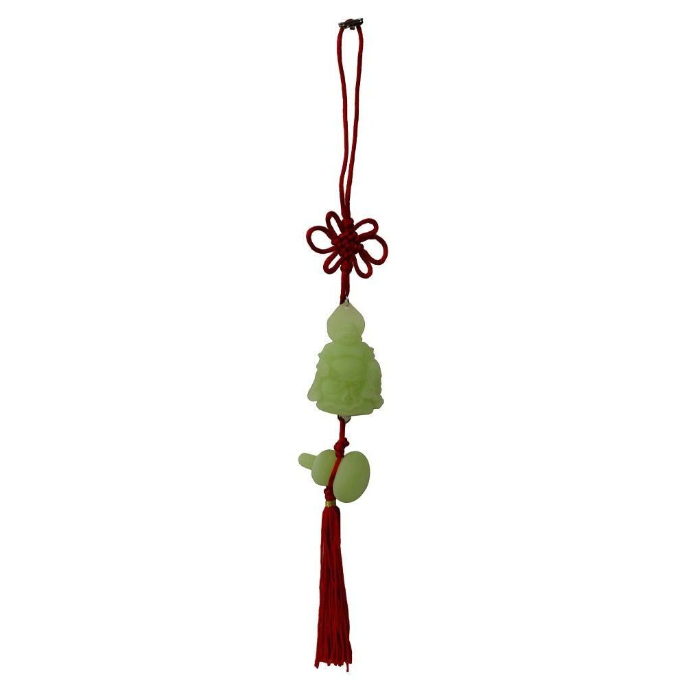 364 - 16" Jade Buddha Ingot Hanging Charm - |P-9|