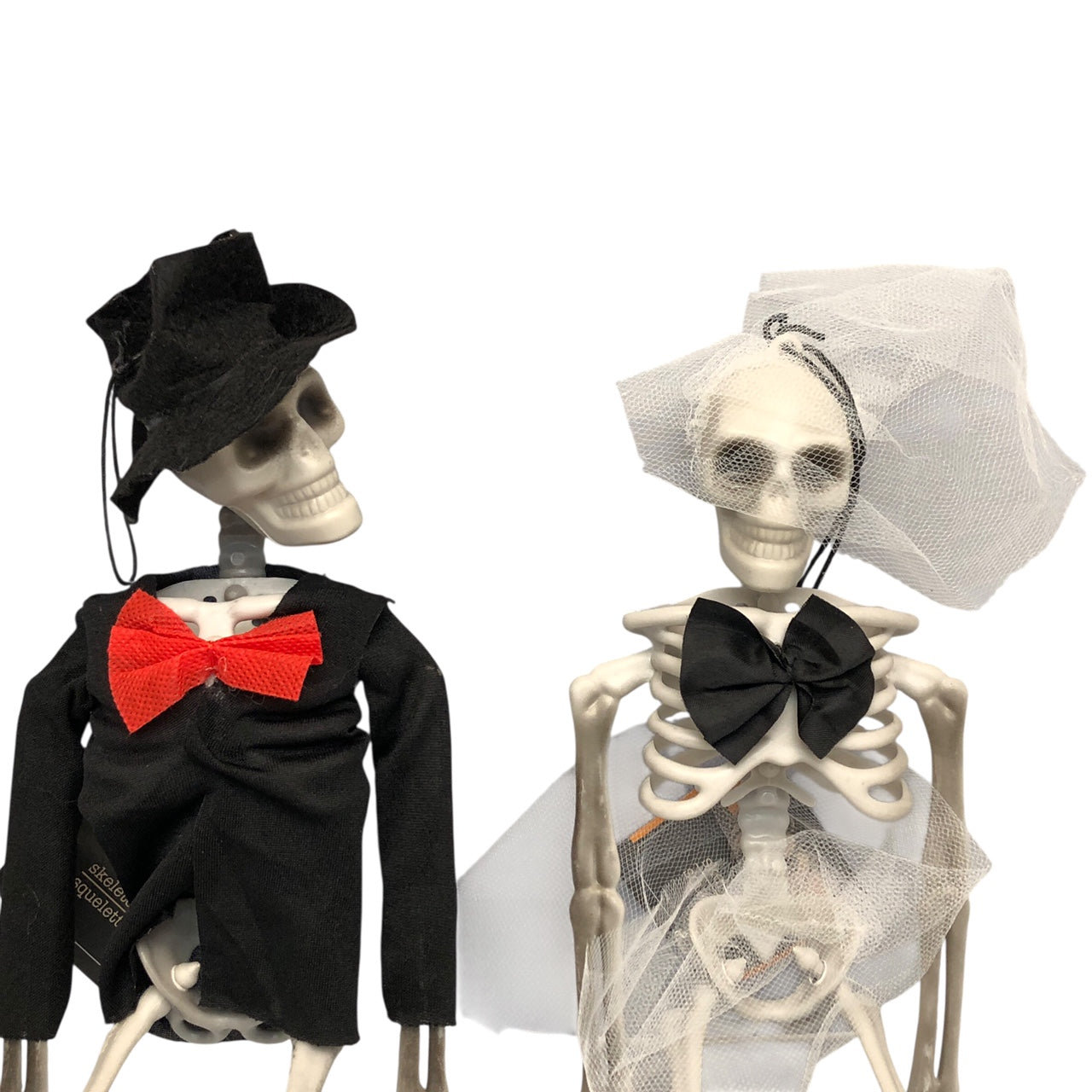 36655 - Halloween Skeleton Bride And Groom Decor Set |Pod 1-10|