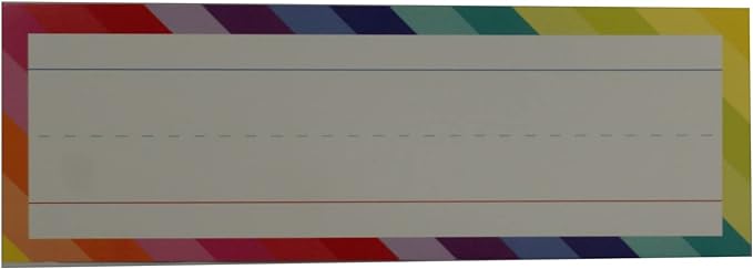 36814- 4 pks of 12 Rainbow Name Plates- |5-14|