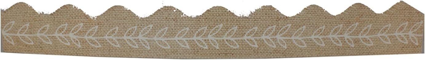 36912 - Bulletin Board Burlap Leaf Style Class Border 2.25x18 12 Pc Total |9-7|