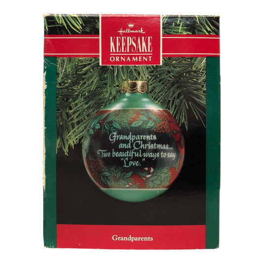 37154 - Set of 5 Hallmark Keepsake Grandparents Christmas Tree Ornaments for Holiday Decor |