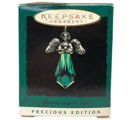 37168 - Set of 3 Crystal Ornament - Crystal Claus, Dazzling Reindeer, and Sparkling Crystal Angel