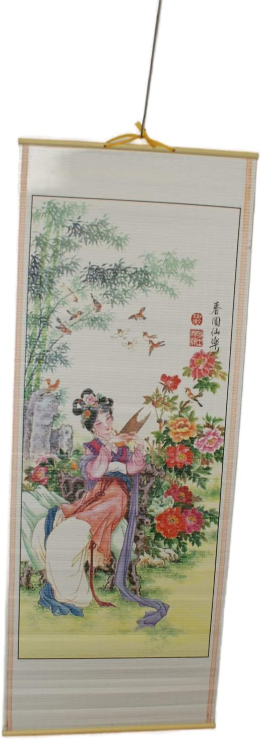 37280 - Geisha in the Garden Scroll |W-39|