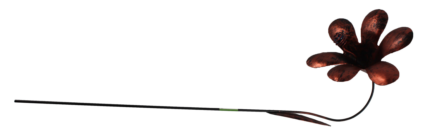 3780 - Drooping Copper Flower Stake - |G-1|
