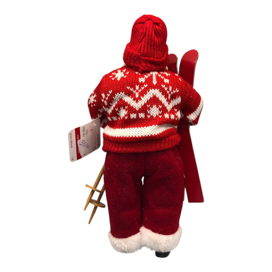 38166 - 10.5" Red Santa w/Skis |Pod 2-44|