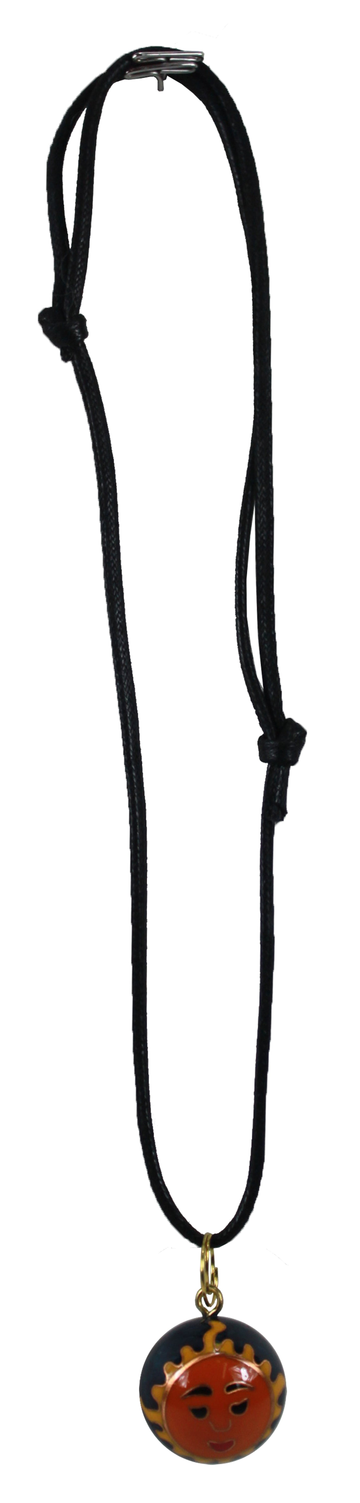 3826 - Cloisonne Sun Necklace - |Clear-12| |Store|
