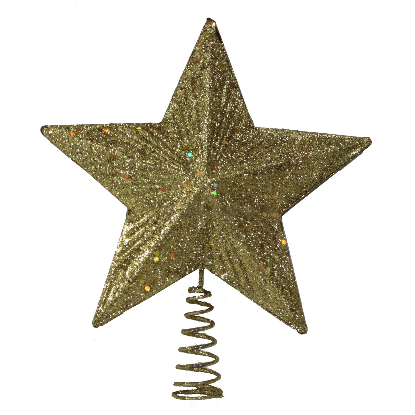 3859 - Elegant 8" Gold Star Plain Christmas Tree Topper for Holiday Decor |Pod 2-47|