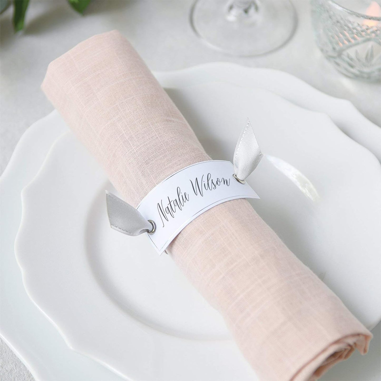 38594 - Napkin Ring Place Card 50ct - |H-44|