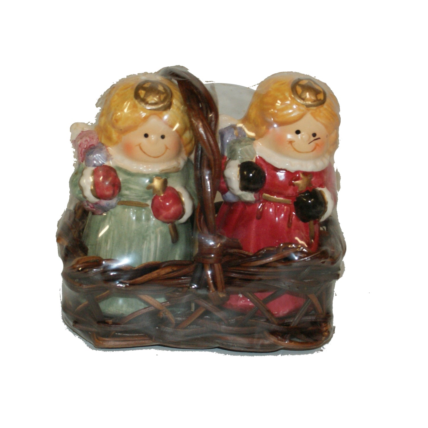 3860 - Angels In Basket Salt & Pepper - |2-23|
