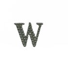 38687 - Letter w Bling Stickers (2 pk) - |F-9|