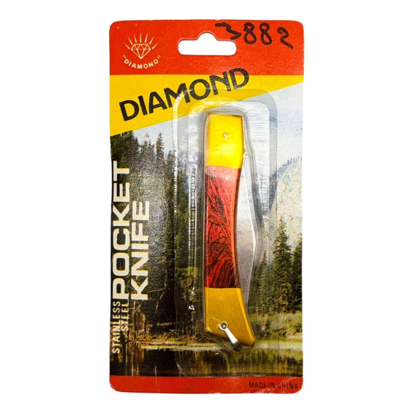 3882 - Diamond Stainless Pocket Knife |81|