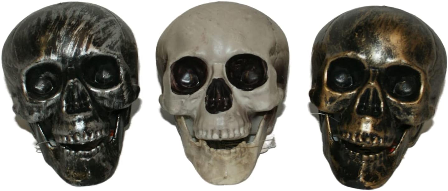 38874 - Set of Three Mini Skulls 4" |Pod 1-5|