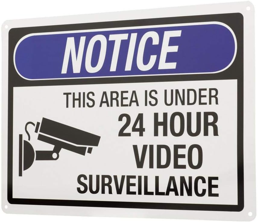 39070 - 24 Hour Video Surveillance Sign - |S-21|