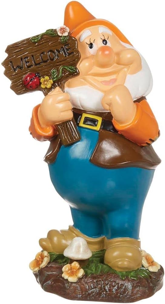 39240 - 8" Happy Dwarf w/Sign - |3-5|