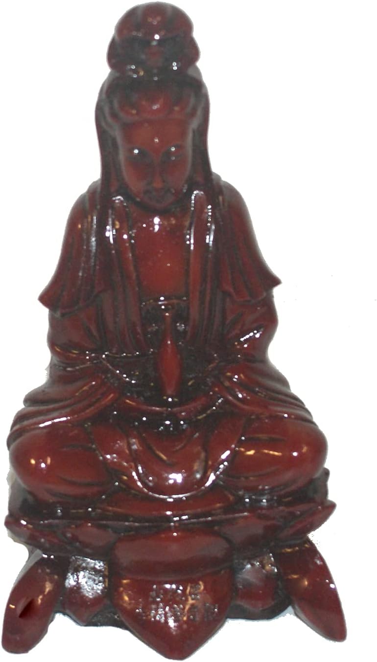3934 - 6" Red Buddha - Sitting - |Z-73|