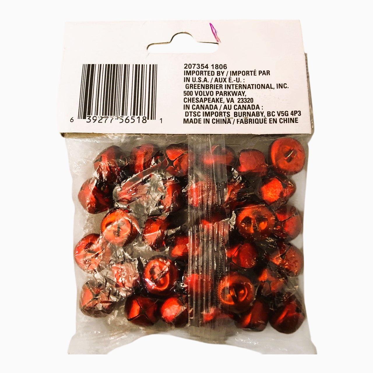 39473 - 32 Ct Red Jingle Bells 0.5 Inch Pack |2-16|