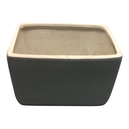39500 - Ceramic 6" x 3.5" Gray Letter Holder - 2-16