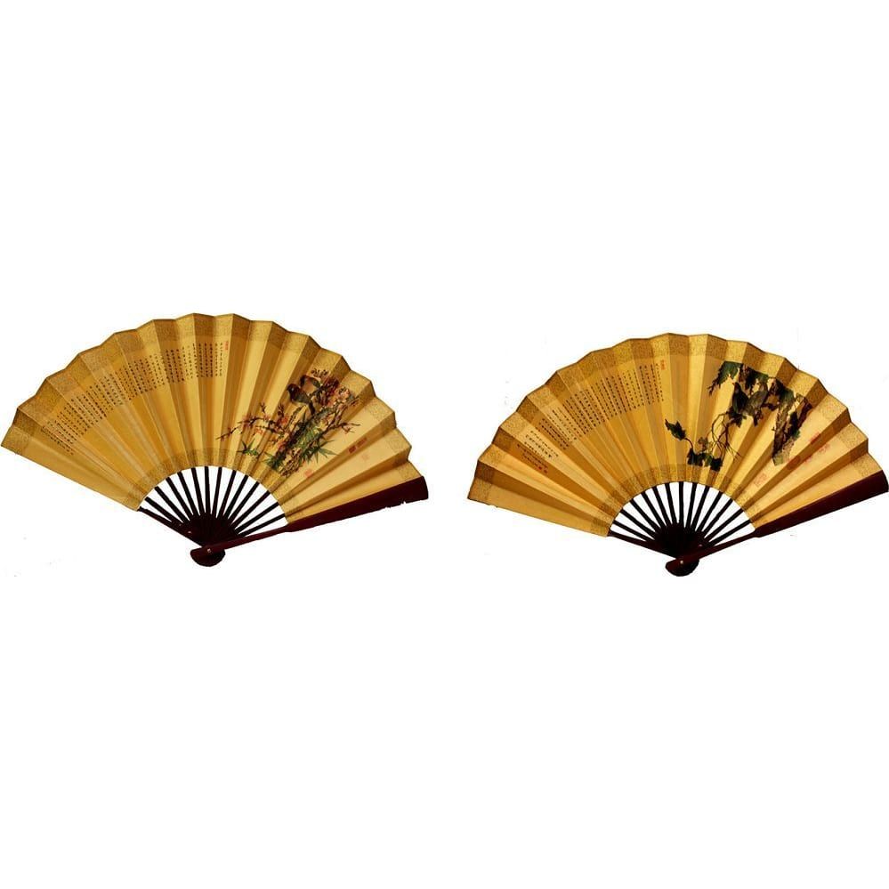396 - 13" Fan Silk 2 Birds - |W-30|