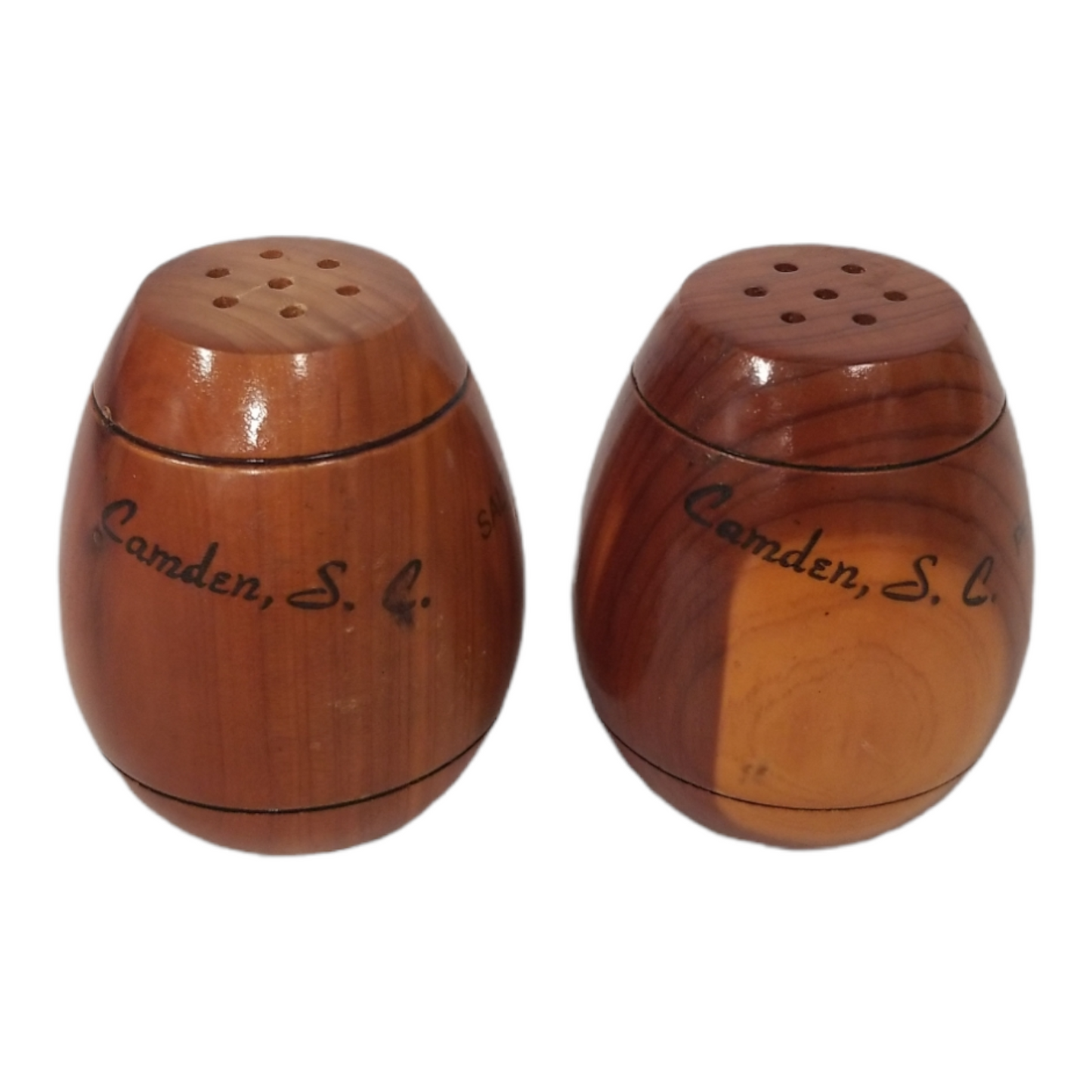 39805 - 2" Wooden Camden South Carolina Salt & Pepper Shakers - |4-26|
