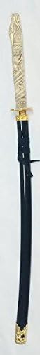 3984 - 440 Stainless Sword Faux Ivory Dragon - |215|