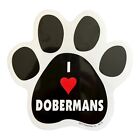 40037 - I Love Dobermans Paw Set of 5 - |File-13|