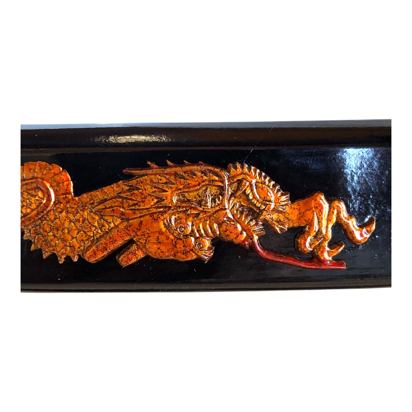 4032 - 2 Sword Set Black w/Copper Dragon - 5-F Down : JT BLACKEYEDBLADES COOL BEANS