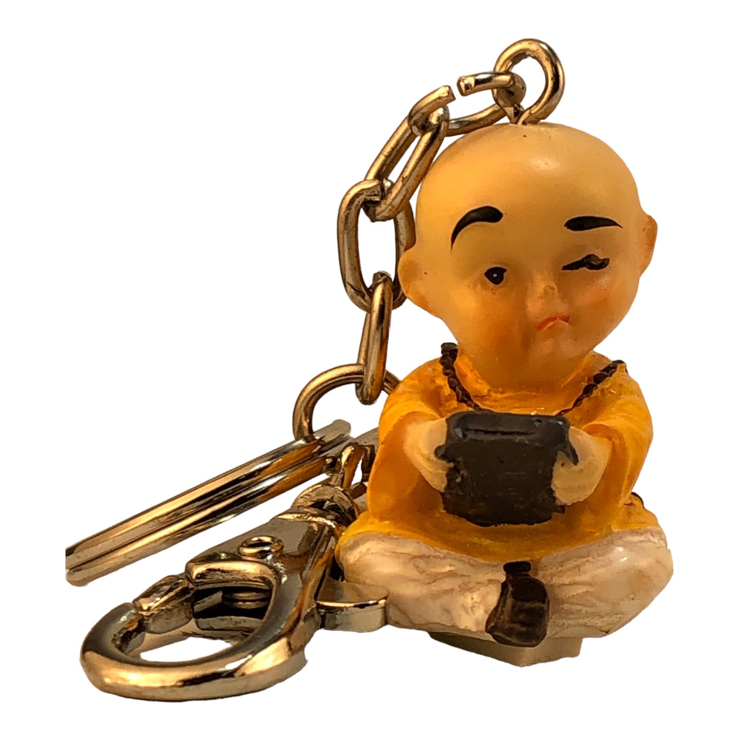 4036 - Buddha Boy Keychain Tablet Yellow - |DVD-36|
