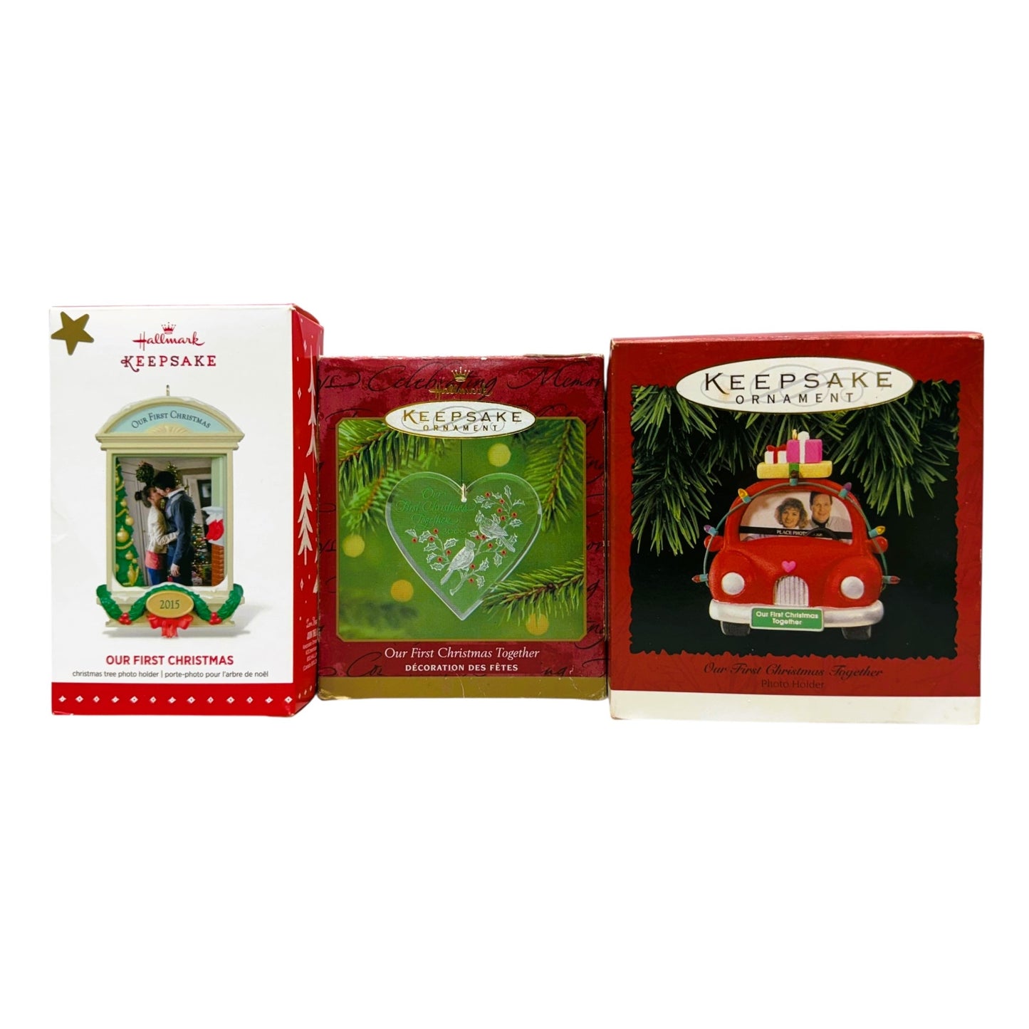 40872 - Set of Three Hallmark Keepsake Ornaments for First Christmas Together for Couples |Pod 1-66|