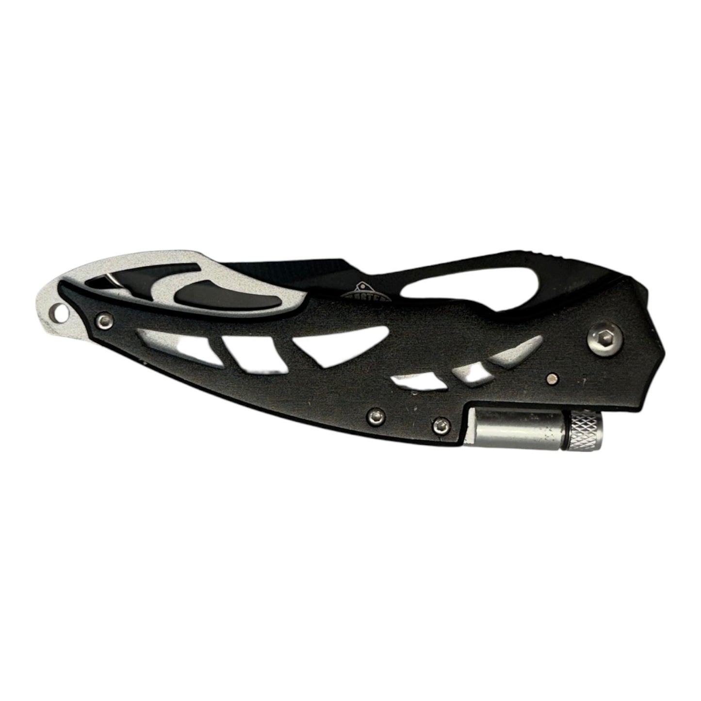 41272 - 8" Black Master Pocket Knife w/ Screw 4.75" Closed |89|