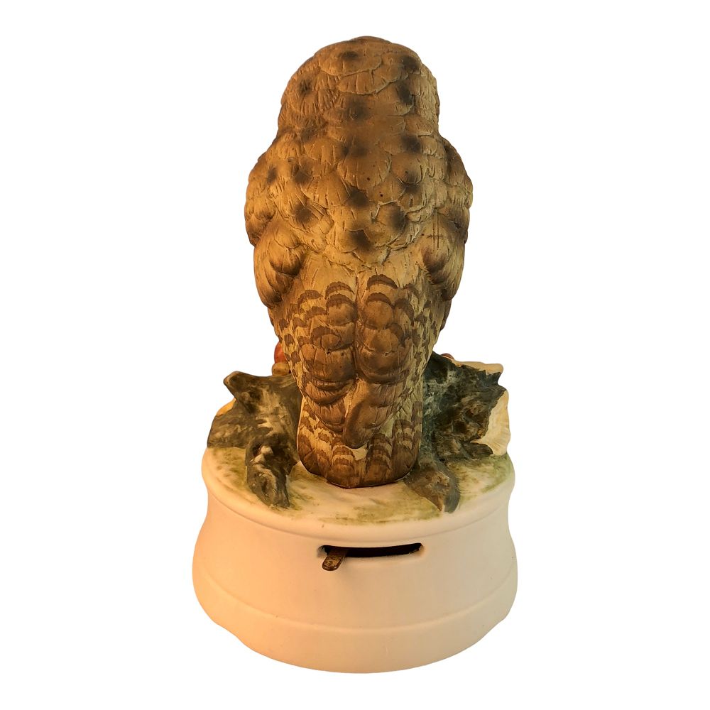 41542 - 6" Musical Owl Figurine Plays "Ragtime" - |Z-20|