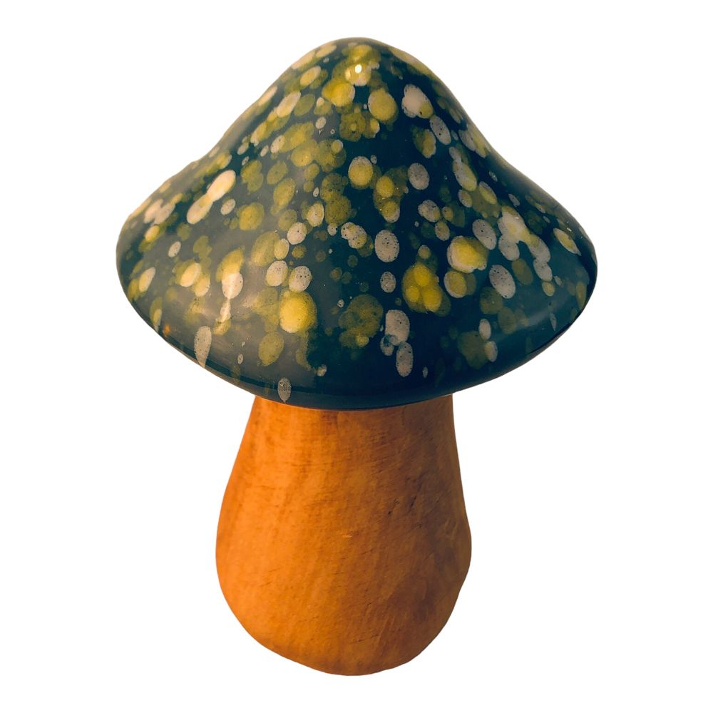 41546 - 4" Teal and Brown Mushroom - |Store|