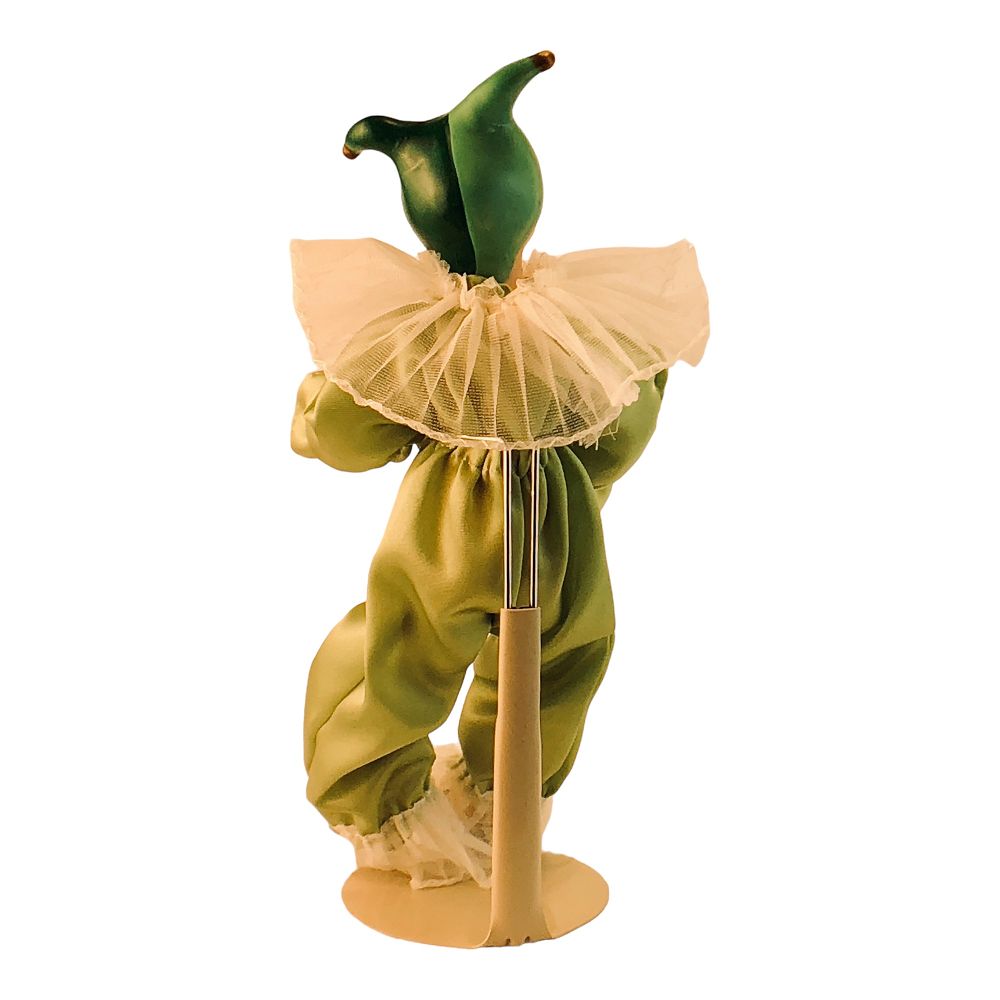41574 - Detailed 9-Inch Green Clown Figurine Including Sturdy Stand for Collections and Display |1-24|