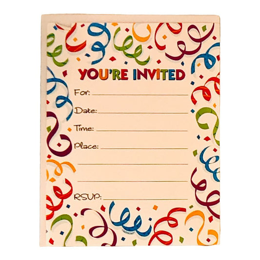 41762 - 6" Birthday Invites 50pc-2 Pk - |R-40|