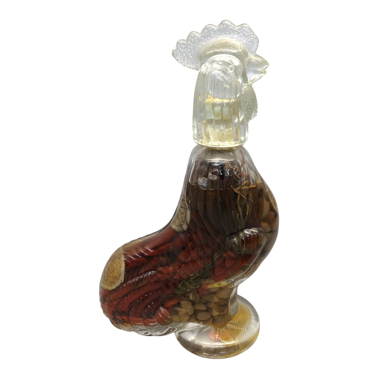 42539 Vintage 13" Rooster Bottle With Chili And Beans |Z-70|