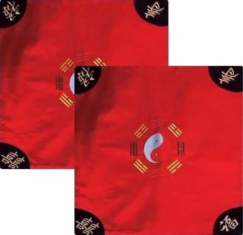 4304 - Oriental Silk Cushion Cover Red - |BH Stairs|