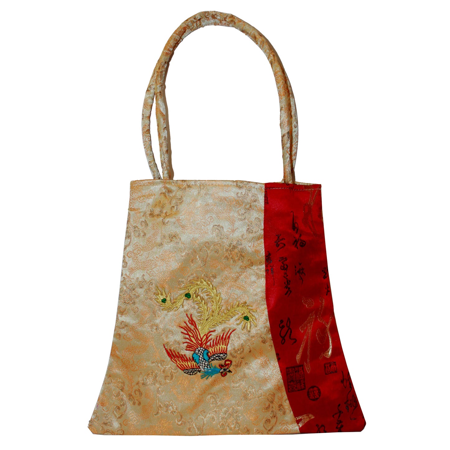 4321 - 12x12 Red Gold Phoenix Purse |17-19|
