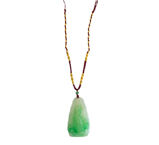 43262 - 3 In Jade Quan Yin Pendant |Clear-119|