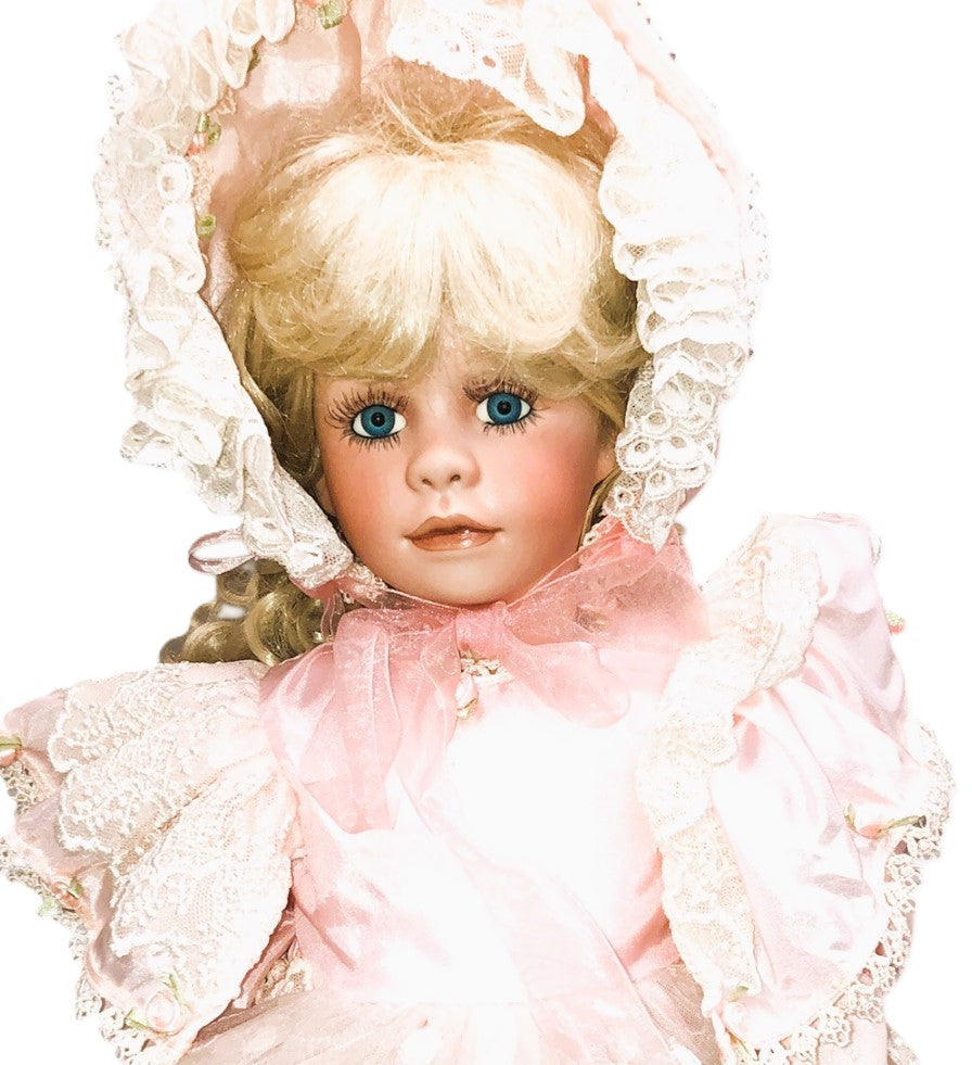 43407-Janis Berard, Carrisa Pink Dressed Doll With Hat - X-77 : CS UNEARTHED