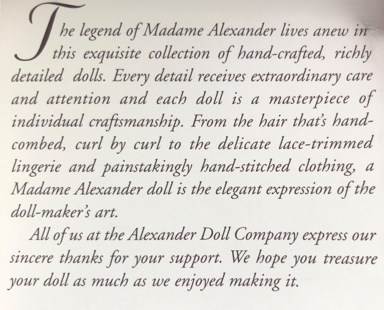 43418 - Madame Alexander 8 Inch Blue Angel Doll |25C|