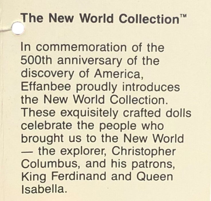 43449 - Effanbee New World Collection King Ferdinand Doll |X-84|