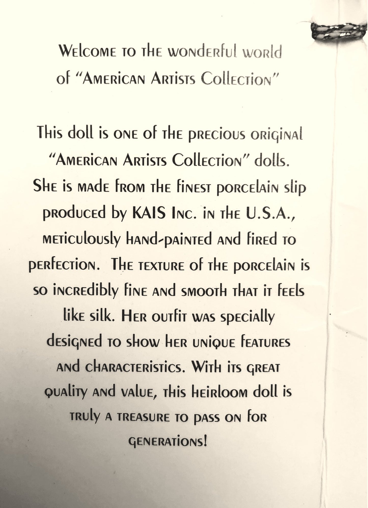 43471-American Artists Collection Wandid Doll by Kais Inc